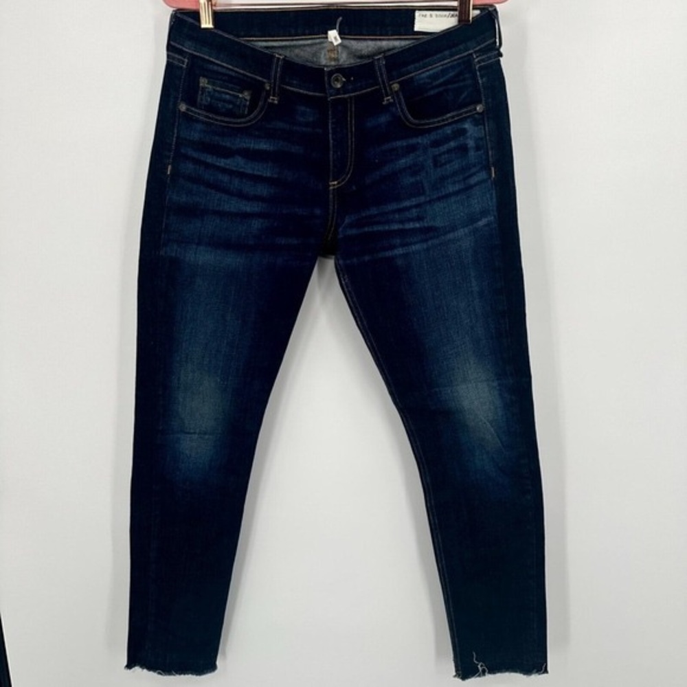 rag & bone Dark Indigo Ankle Skinny Jeans